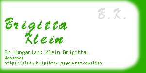 brigitta klein business card